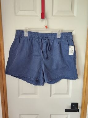 Ardene Navy Blue Elastic-Waist Drawstring Shorts